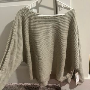 Grey Ribbed Sweater